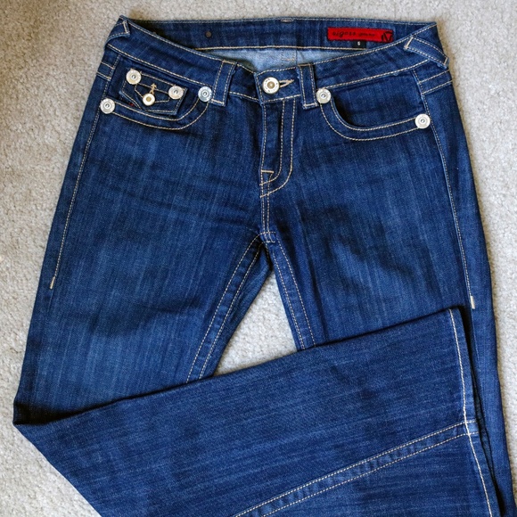 Vigoss Warm Embroidered Pocket Flare Jeans Size 5 - Picture 1 of 8